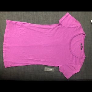 Velvet T-Shirt Pink, S, NWT 100% cotton